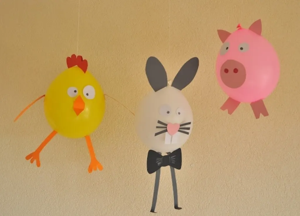 Sur Pinterest animaux avec ballon et papier