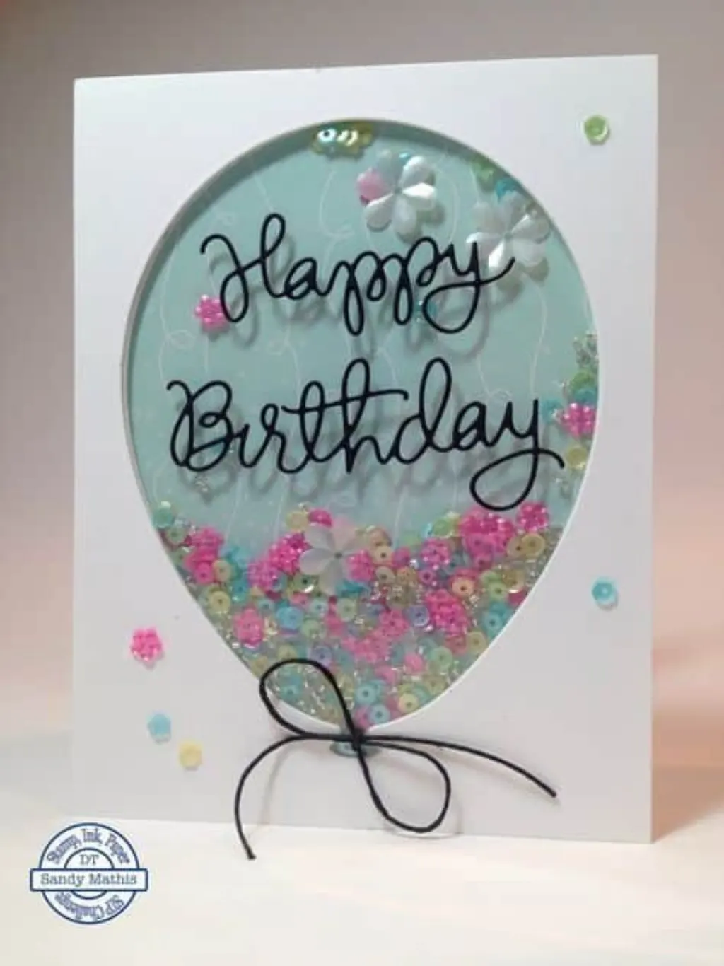 Sur Pinterest Geburtstag Ballon Shaker Card
