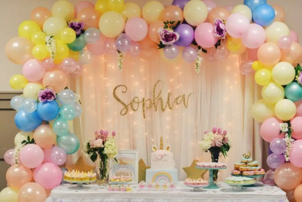 Sur Pinterest Décoration ballon anniversaire fille pour organiser une fête géniale