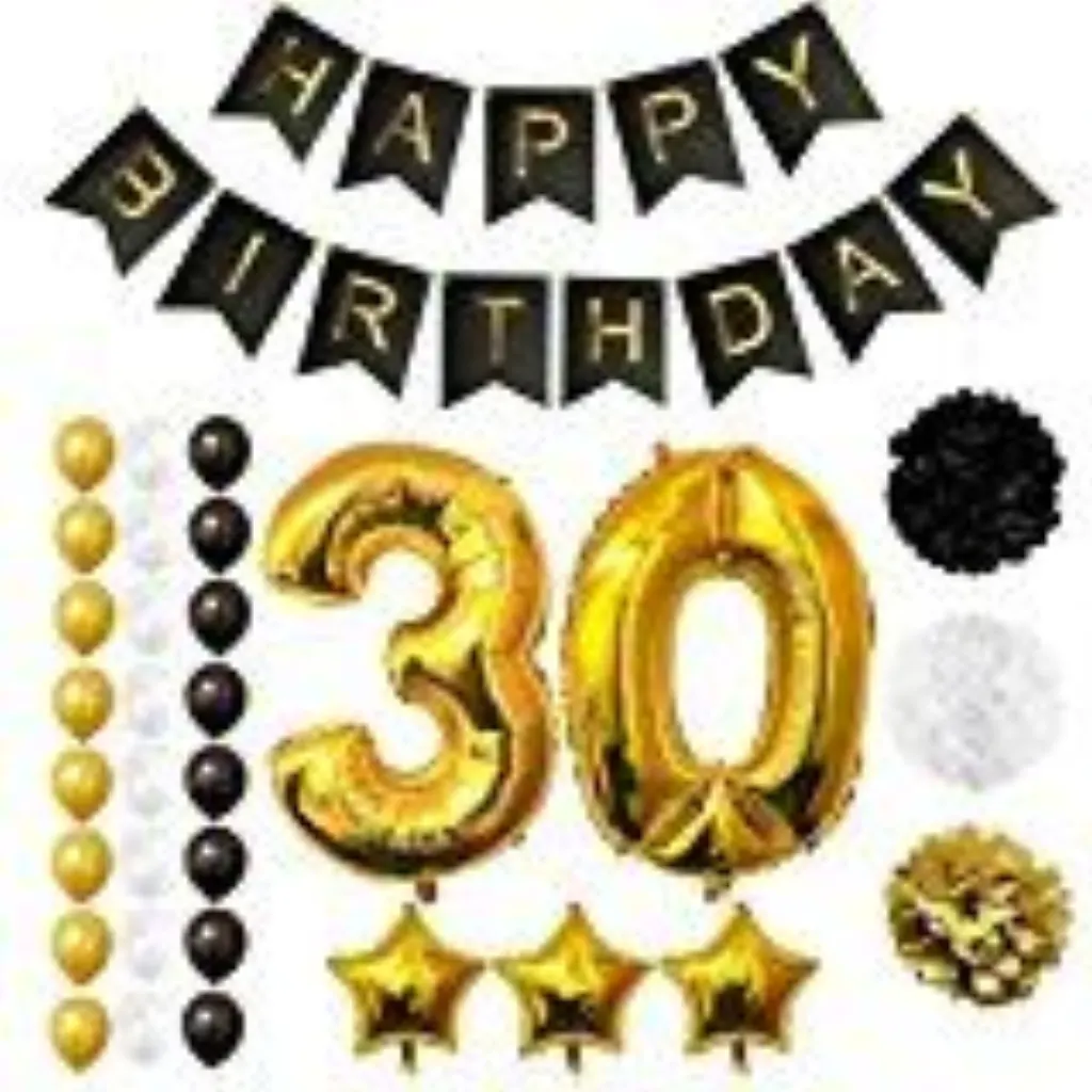 Sur Pinterest Ballons Happy Birthday 30ème Anniversaire, Fournitures & Décorations