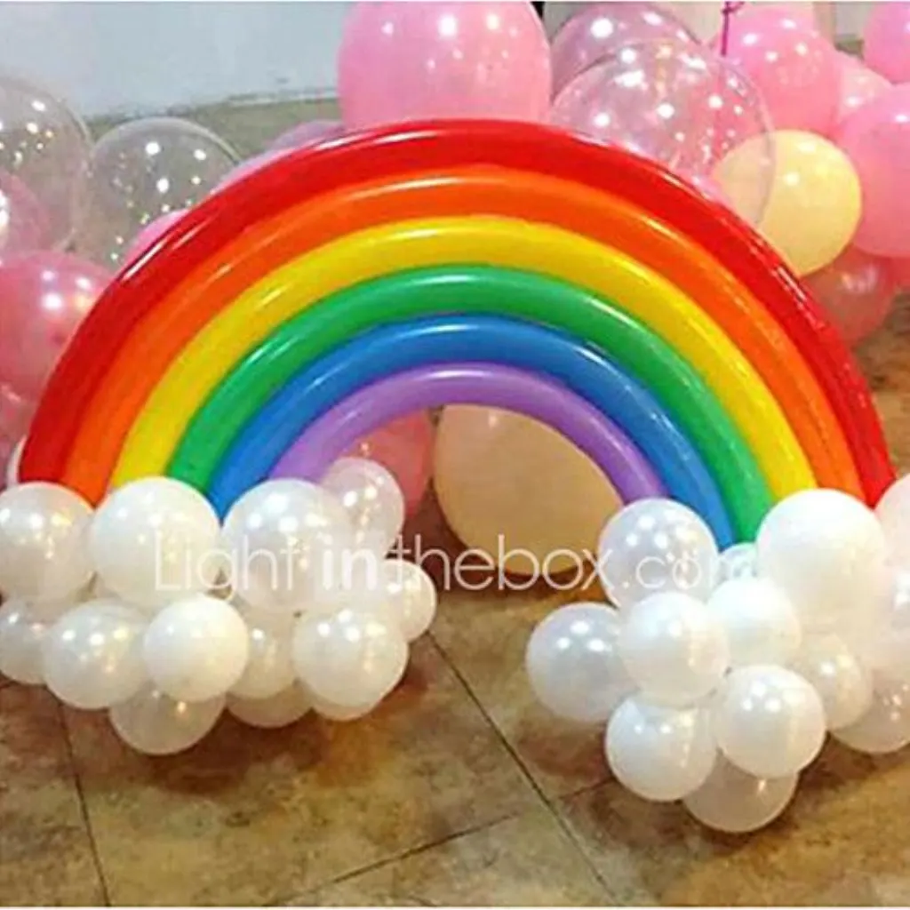 Sur Pinterest Rainbow Balloon Set Birthday Party Wedding Decor (20 Long Balloon, 16