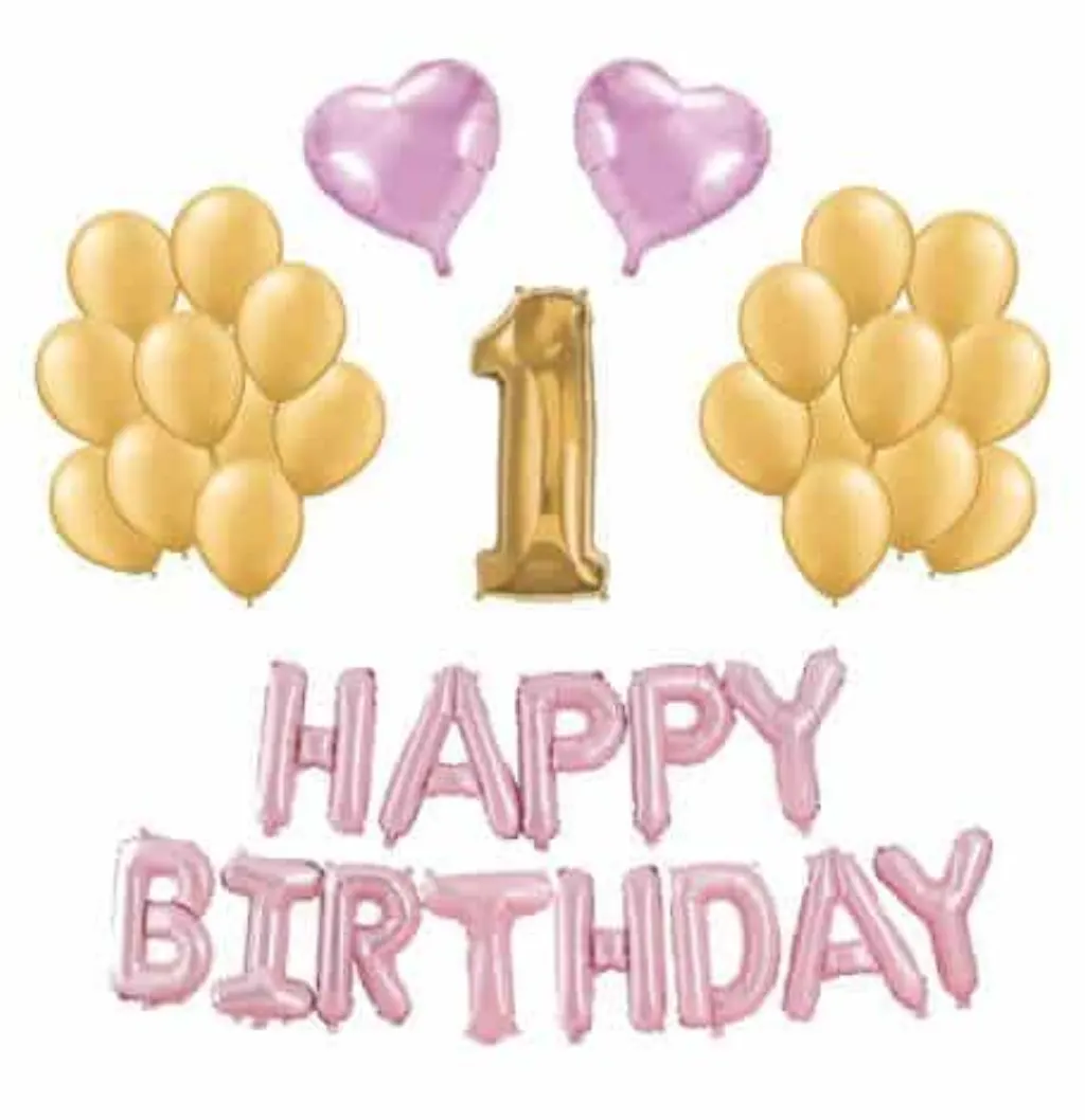 Sur Pinterest Ce kit Ballons Anniversaire Rose & Or est la décoration parfaite pour