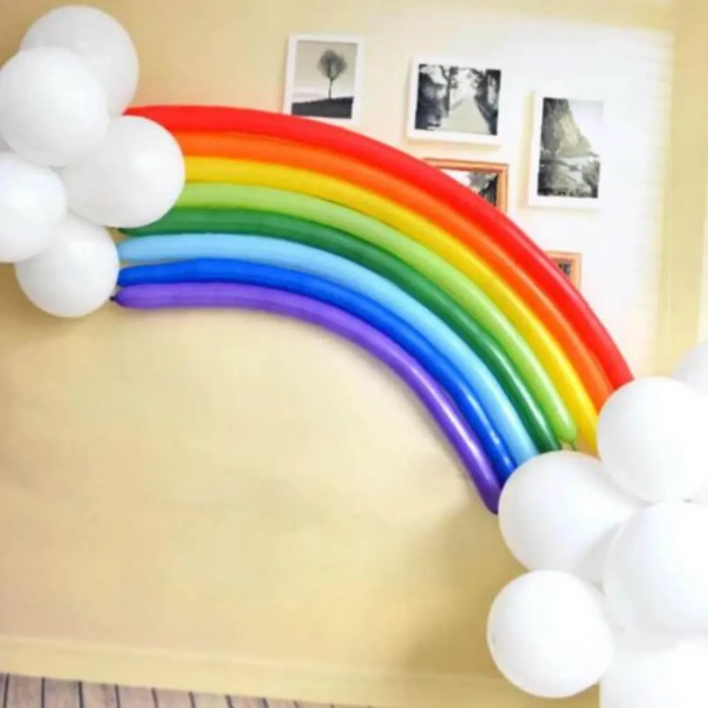 Sur Pinterest Details about 25pcs DIY rainbow latex balloons wedding Valentine’s Day