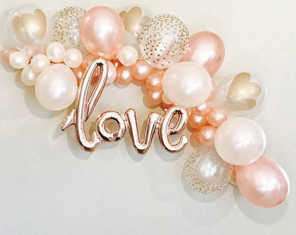 Sur Pinterest Rose Gold Balloons Love Balloon Rose Gold Balloon Bridal Shower