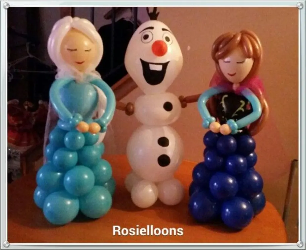 Sur Pinterest Frozen – Rosielloons – I like the balloon column dresses in this one