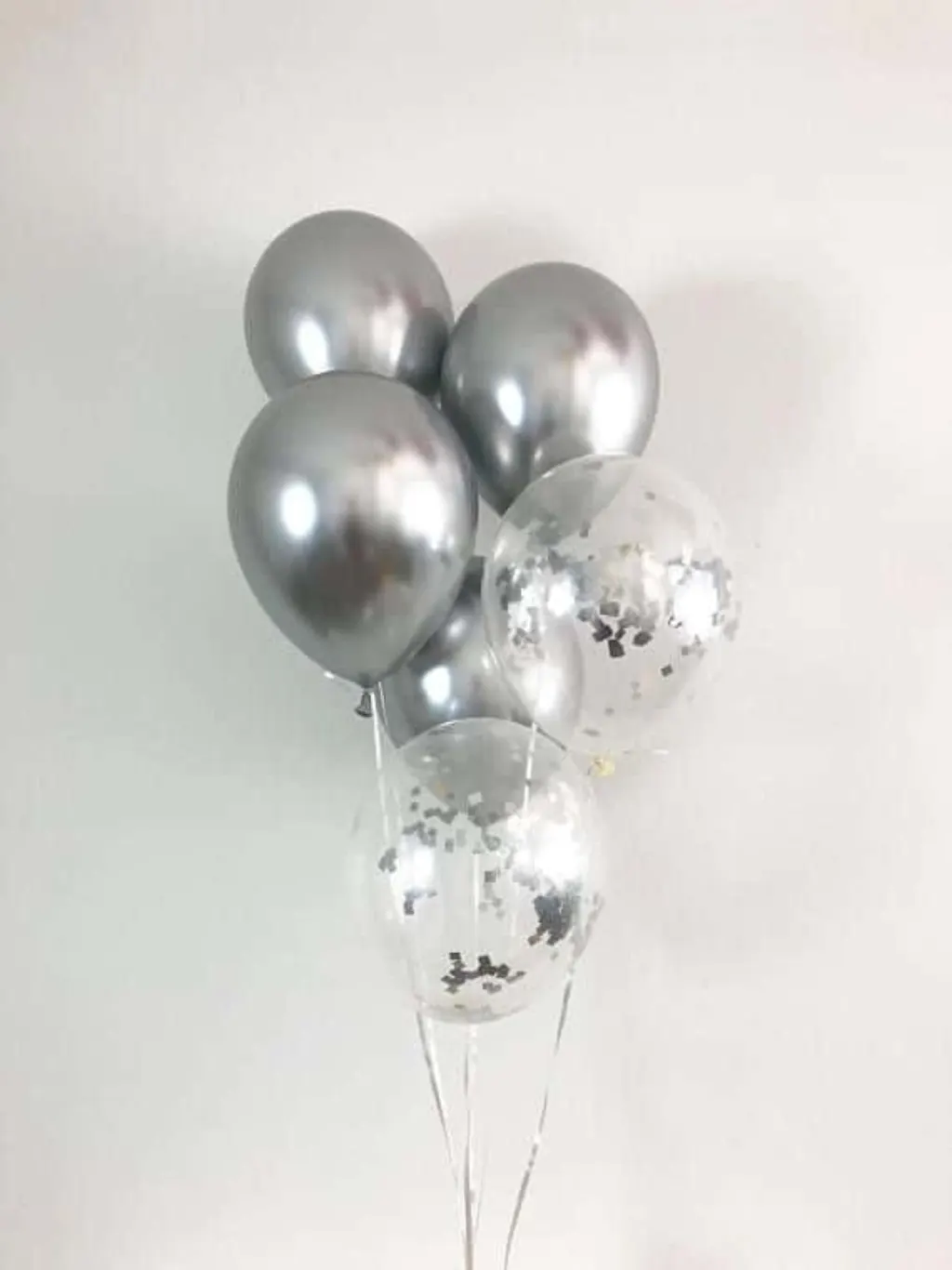 Sur Pinterest Silver Chrome Balloons Silver Confetti Balloons Chrome Balloons Bridal