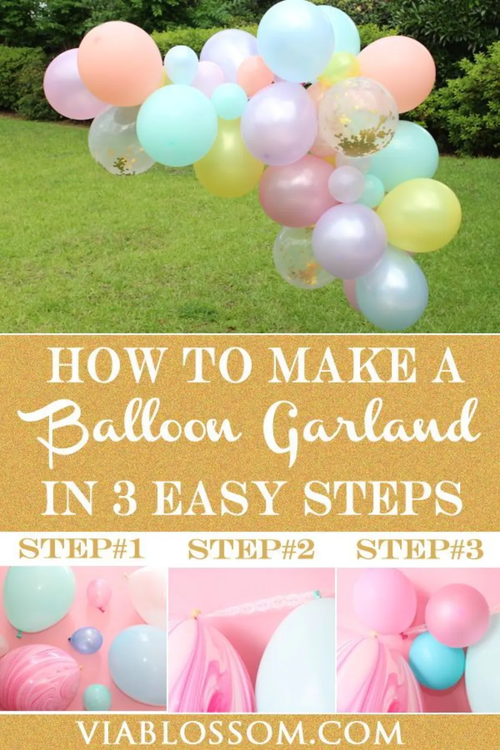 Sur Pinterest How to Make a Balloon Garland with 3 Easy Steps