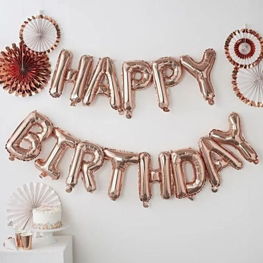 Sur Pinterest HAPPY BIRTHDAY Balloons Banner in 12 Colors