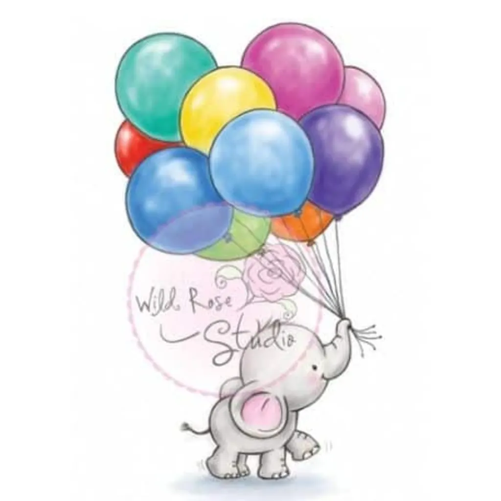 Sur Pinterest Tampon clear Wild Rose Studio Bunch of Balloons