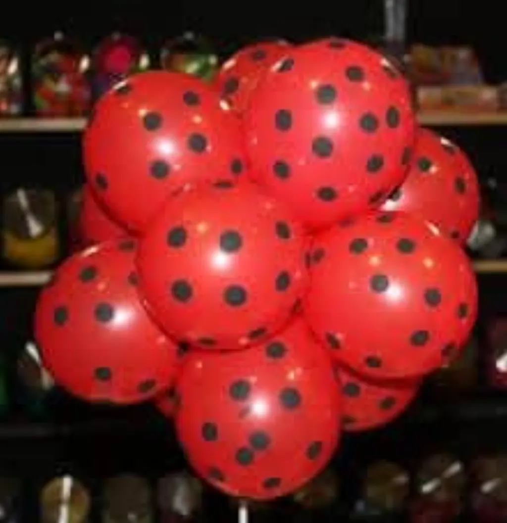 Sur Pinterest Red black polka balloons ladybug theme balloons