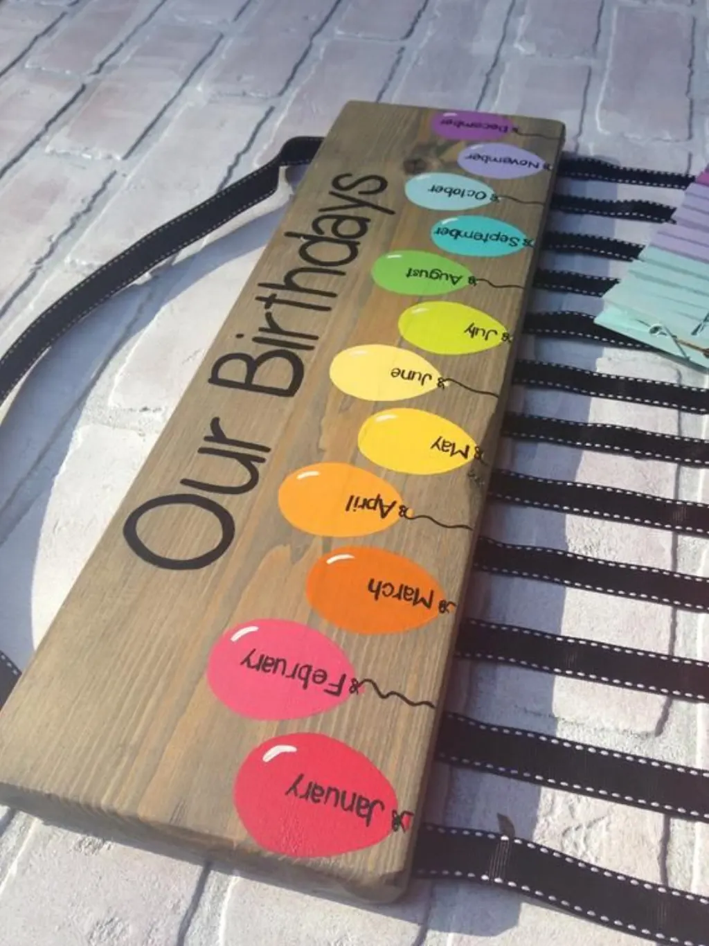 Sur Pinterest Birthday chart balloons – class birthdays – classroom decor – rainbow