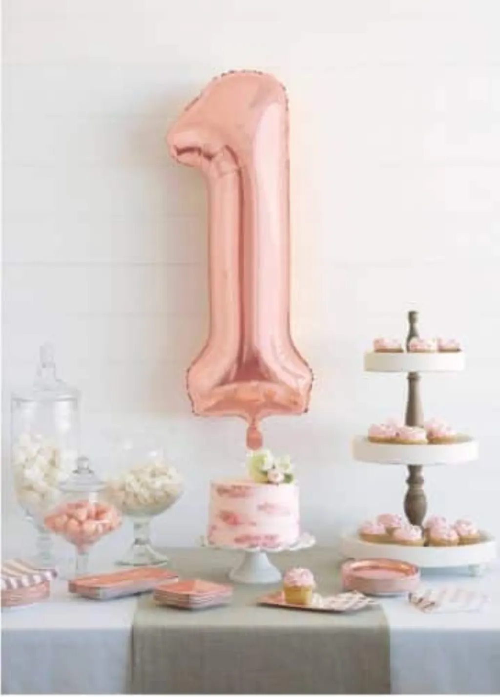 Sur Pinterest Ballon aluminium rose gold chiffre 1 86,3 cm