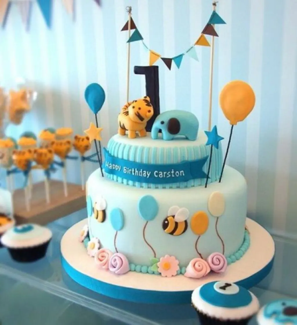 Sur Pinterest Gâteau d’anniversaire thématique – 55 idées 1er an de bébé