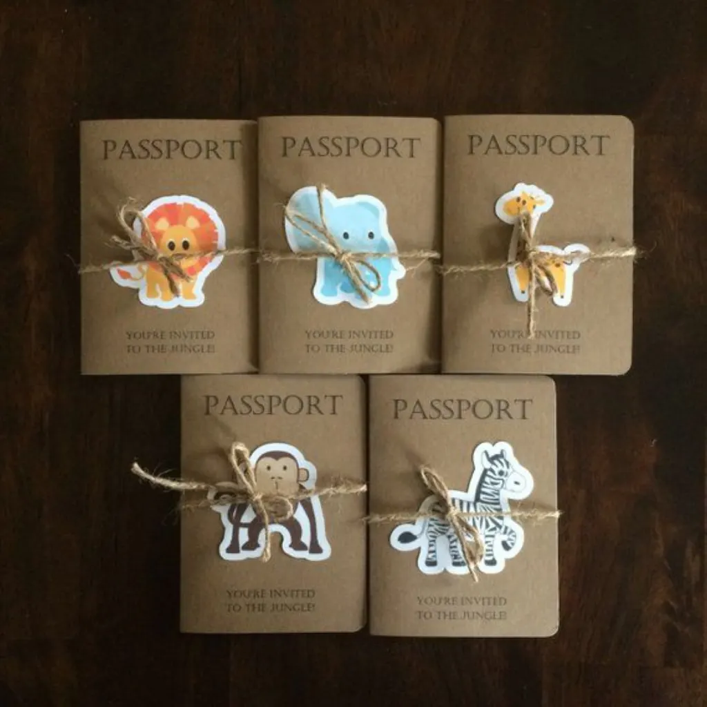 Sur Pinterest Safari Passport Einladung-Safari Kids Birthday Party Einladung-Wild