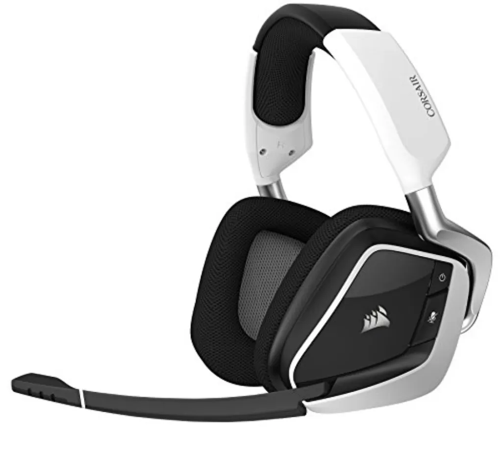 Casque de jeu sans fil CORSAIR VOID PRO RGB - Écouteurs Dolby 7.1 Surround Sound pour PC - Pilotes Discord - 50mm - Blanc (renouvelé)