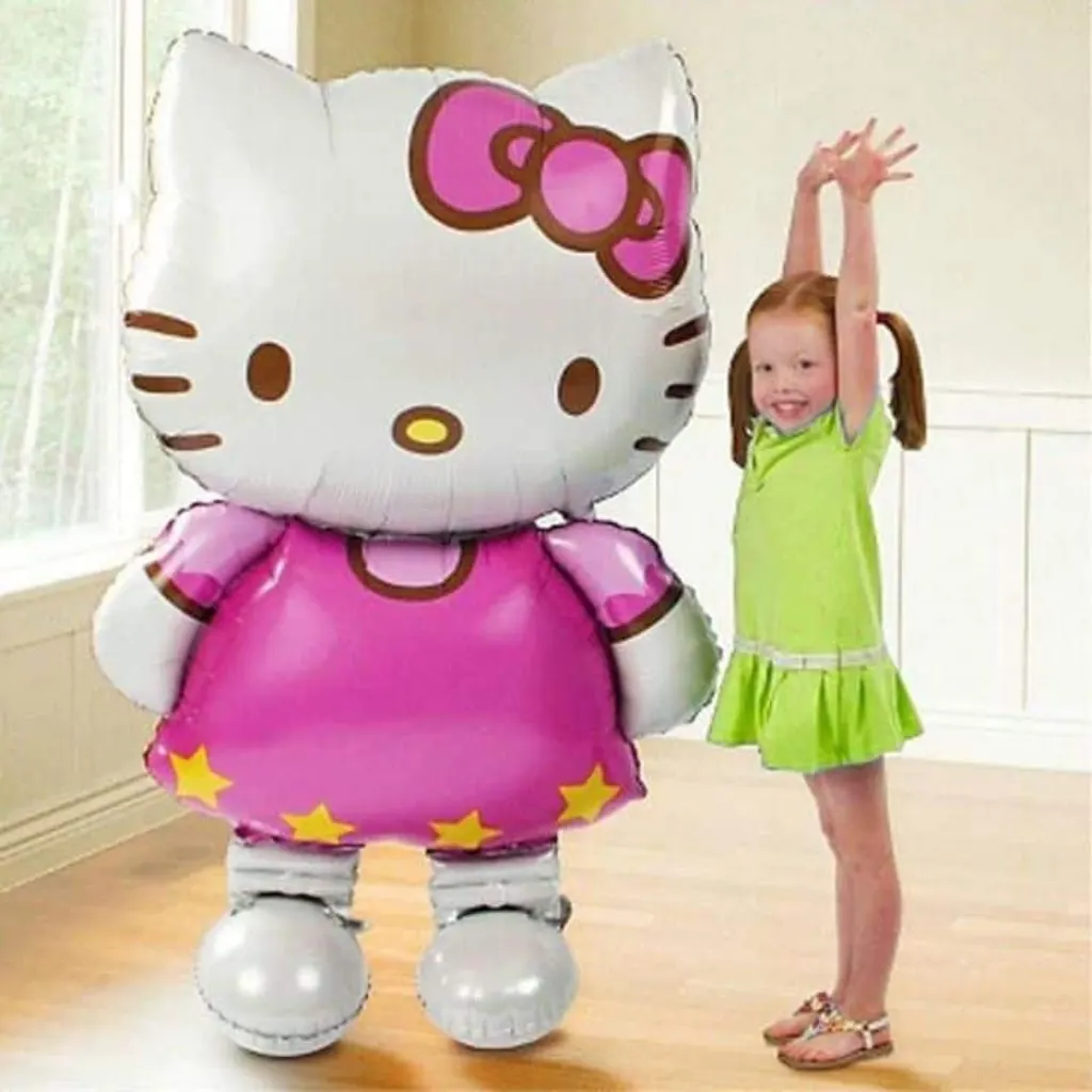 Sur Pinterest 1PC 110*65cm large cartoon KT cat foil balloons kids Birthday Wedding
