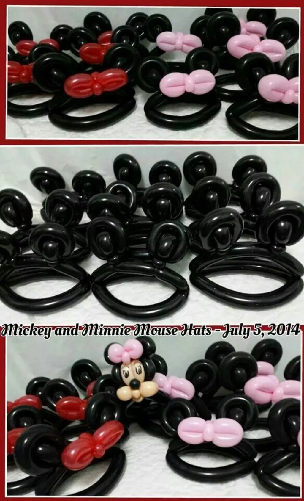 Sur Pinterest Mickey and Minnie Balloon Hats
