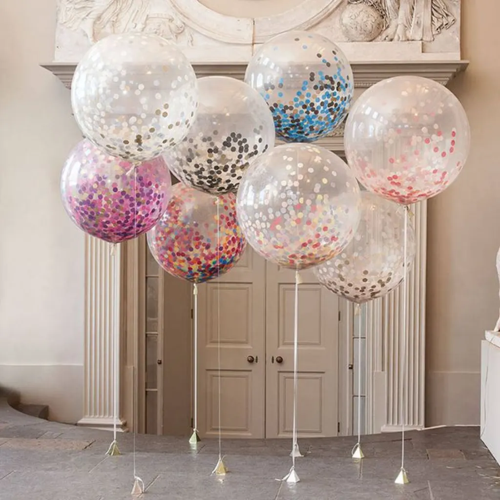 Sur Pinterest Festive Clear Air Balloons Confetti (5Pcs)