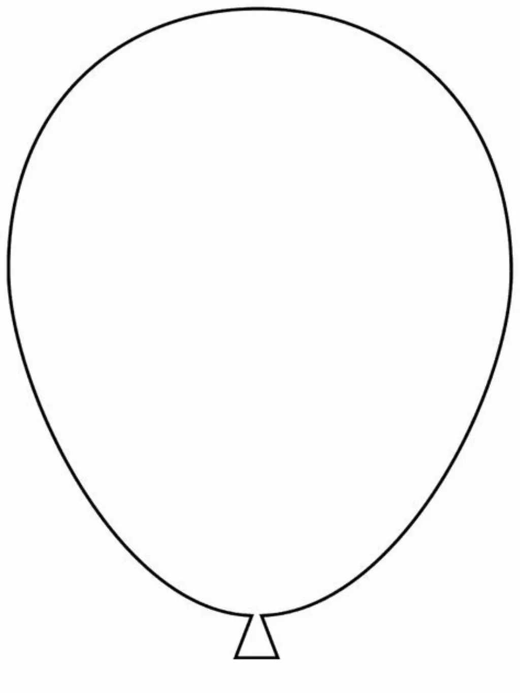 Sur Pinterest kleurplaat Vormen – Ballon