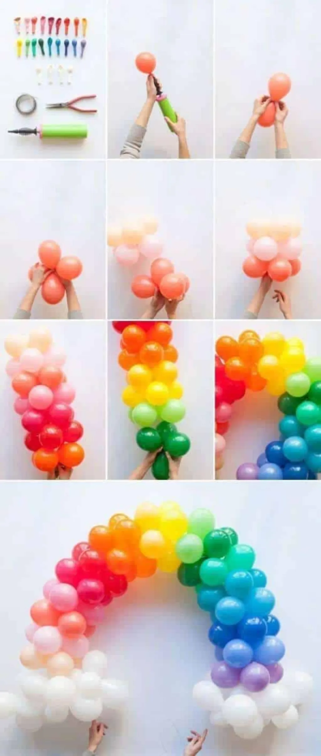 Sur Pinterest 16 décorations de rêve à faire avec des ballons gonflables