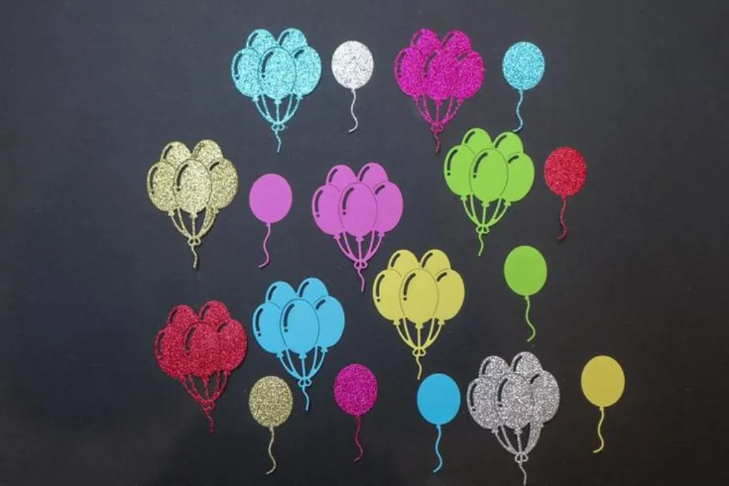 Sur Pinterest Balloon Confetti | Balloon Die Cuts | Birthday Confetti | Birthday Die