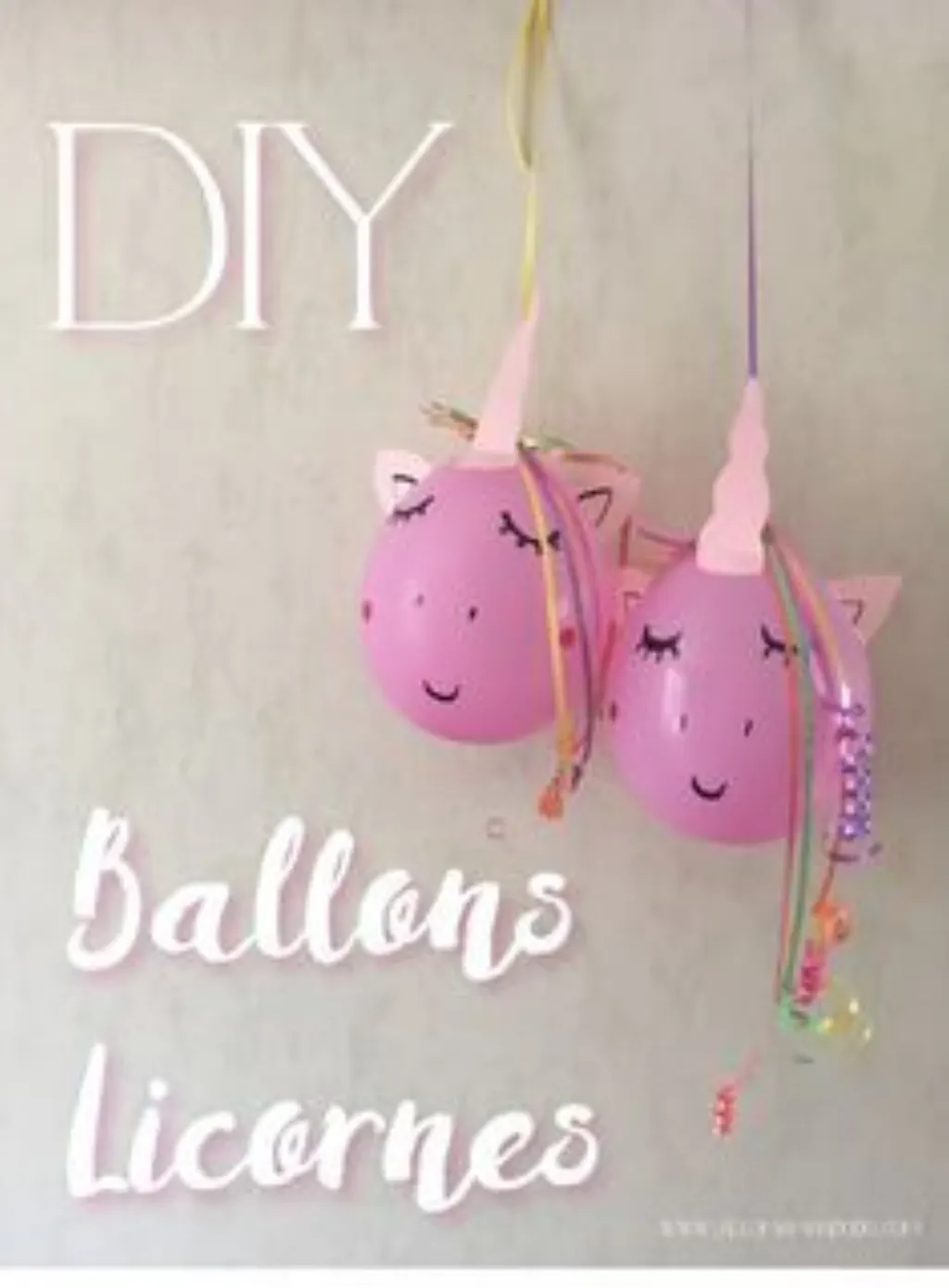 Sur Pinterest DIY déco anniversaire licorne: Les ballons licornes