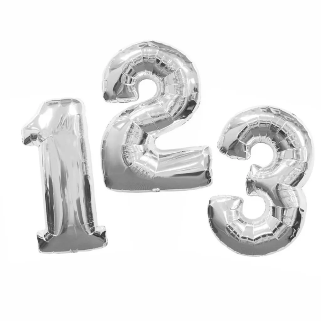 Sur Pinterest Ballon chiffre argent – 86 cm