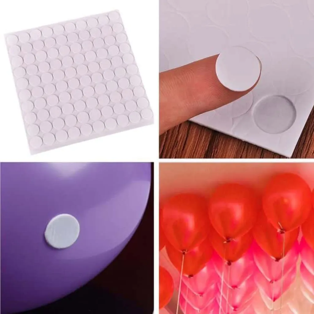 Sur Pinterest 100pcs fixation adhésive Double face colle mur ballon Stickers