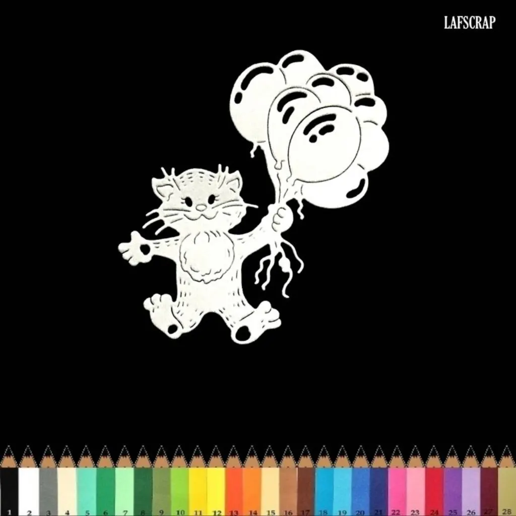 Sur Pinterest Cut scrapbooking scrap cat animal baby birthday ball cut paper