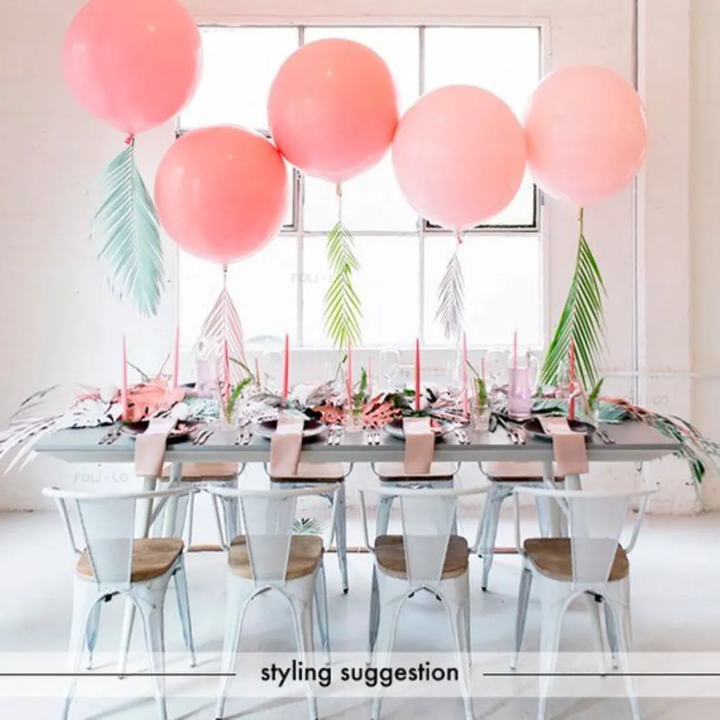Sur Pinterest 36″ Pink Heart Balloon with Tassel Tail | Jumbo Pink Balloon | HUGE