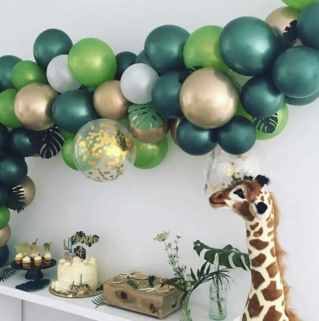 Sur Pinterest Tropische Ballon Bogen Kit / / Wild Thema Ballon Girlande / / grüne