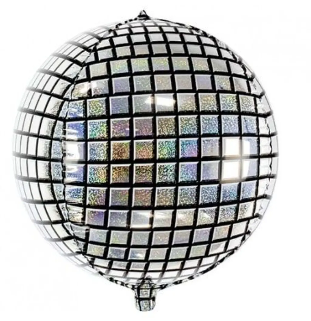 Sur Pinterest Ballon Mylar Rond Disco mesurant 40 cm de diamètre idéal pour une fête
