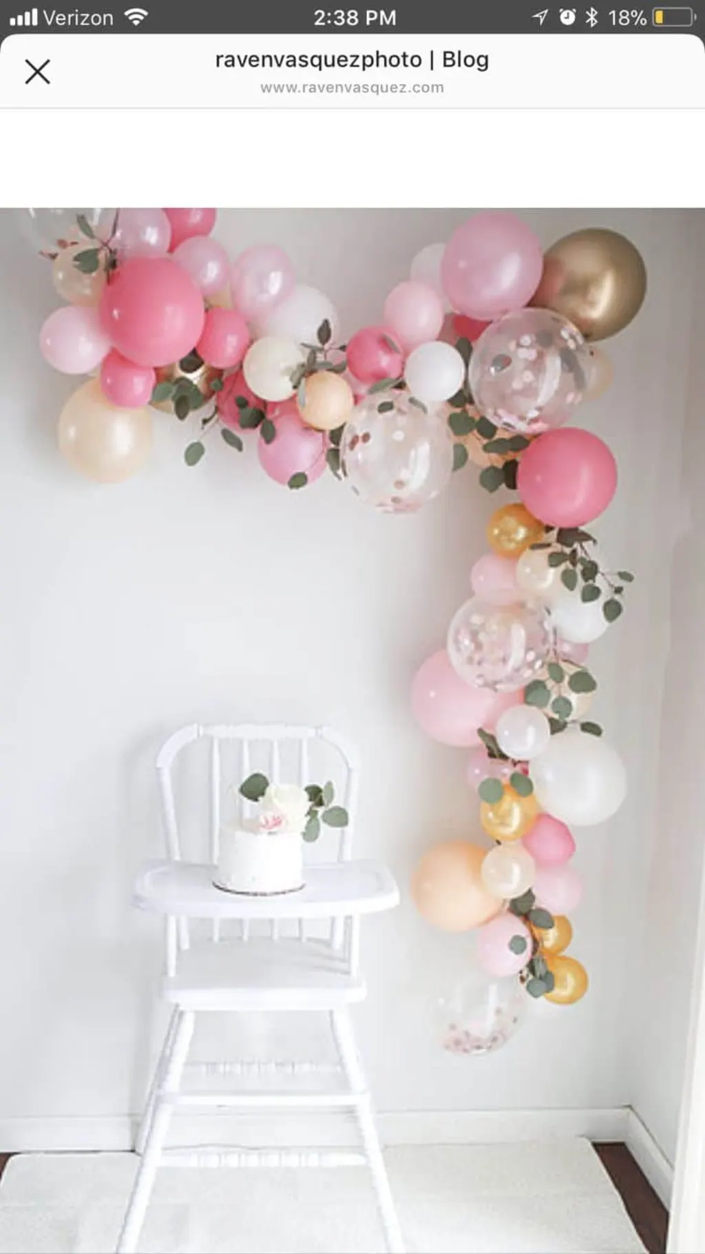 Sur Pinterest A balloon garland, how ingenious! Any color/decor scheme… baby