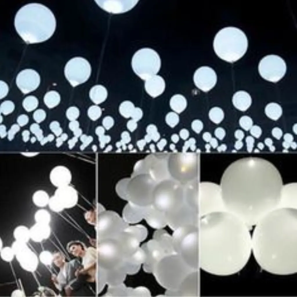 Sur Pinterest 15 ballon led décoration mariage anniversaire fêtes noël blanc