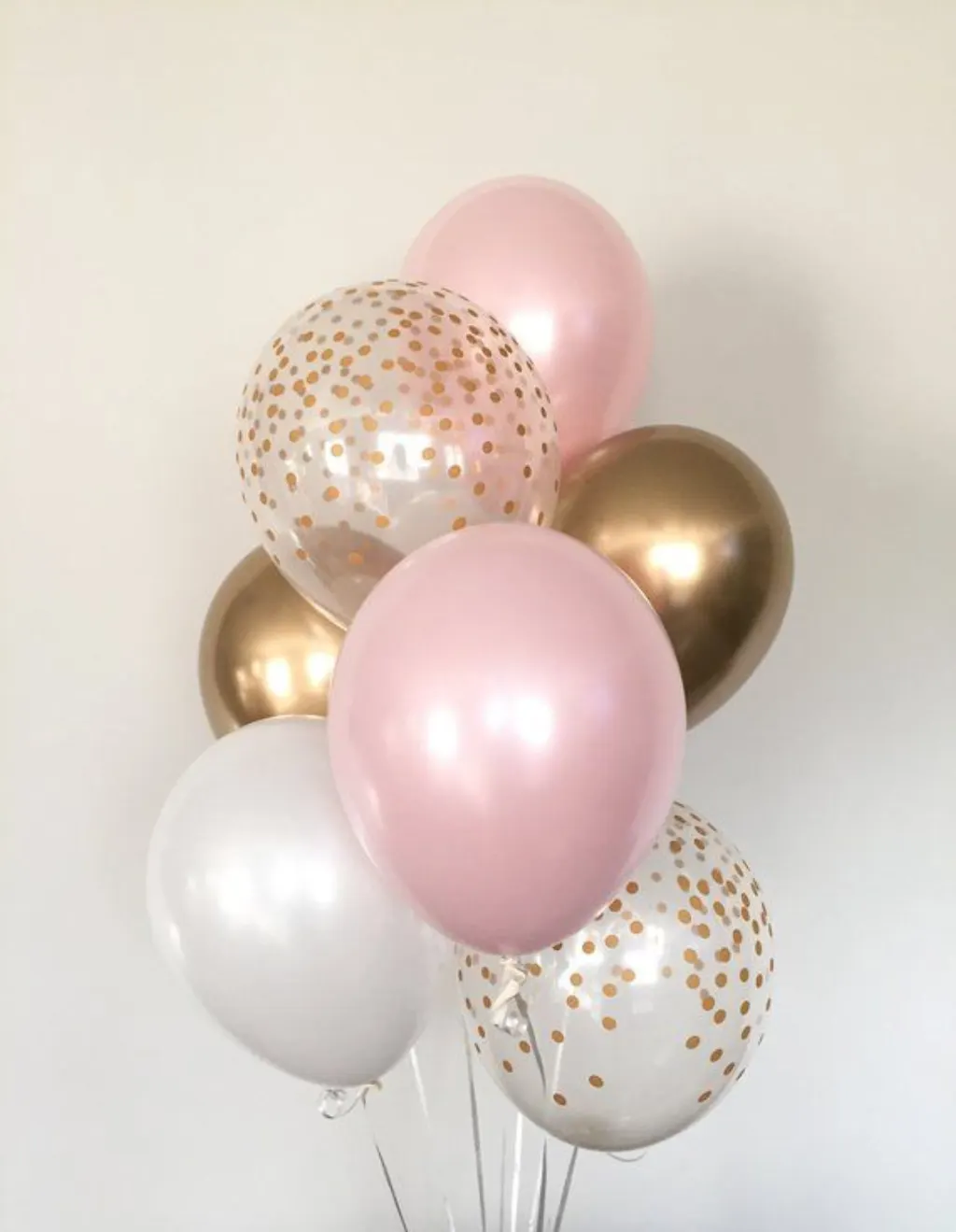 Sur Pinterest Pink Blush Balloons | Blush and Gold Balloons | Gold and Blush