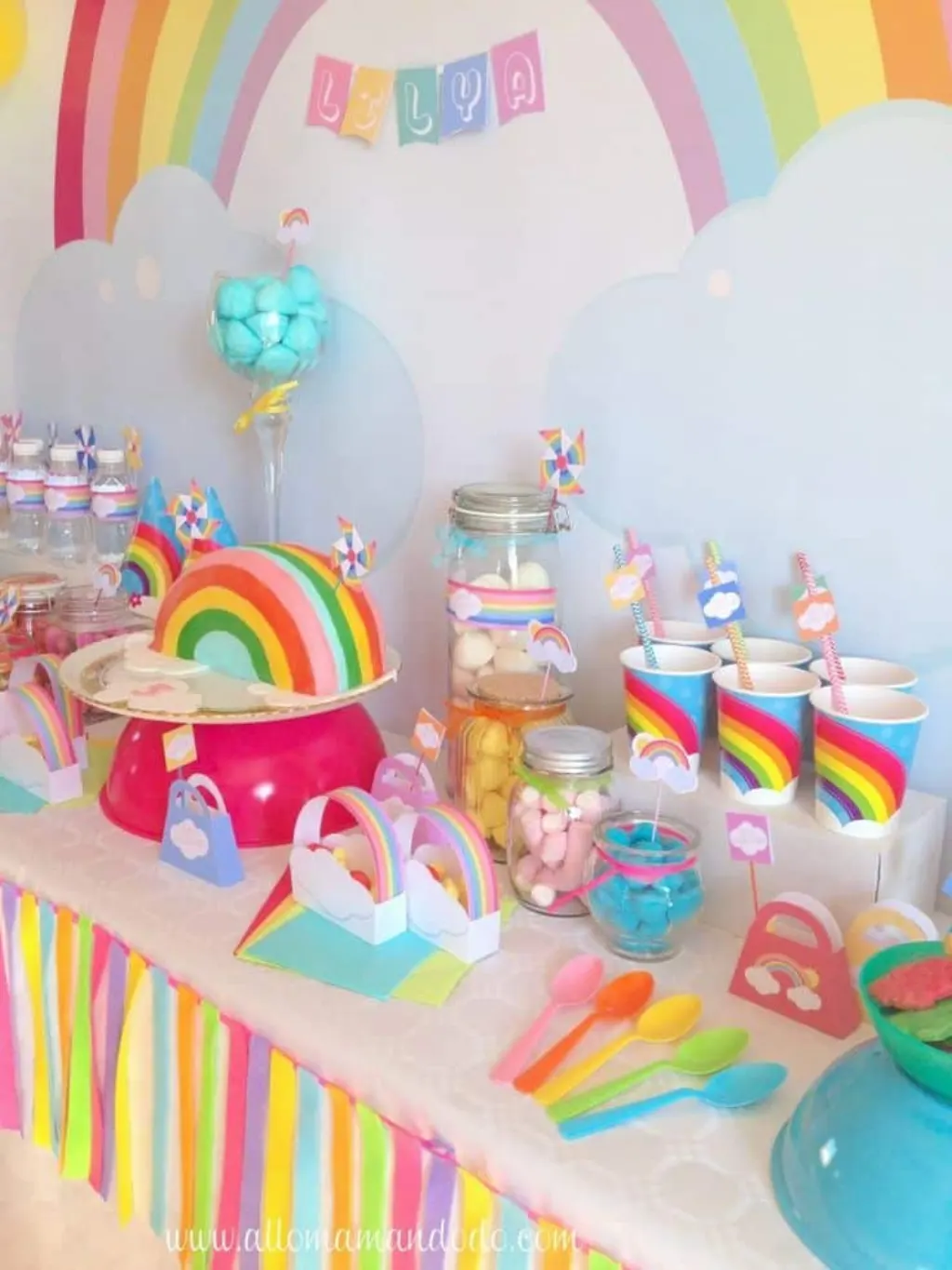 Sur Pinterest La Sweet Table Déco d’anniversaire « Arc-en-Ciel »: Les photos