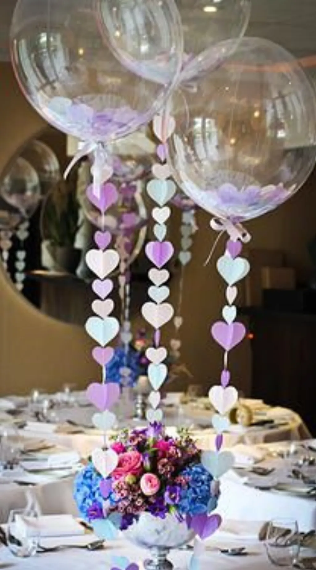 Sur Pinterest Balloon Table Centres