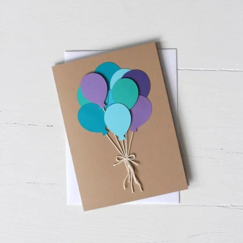 Sur Pinterest Balloon Bunch Birthday Card