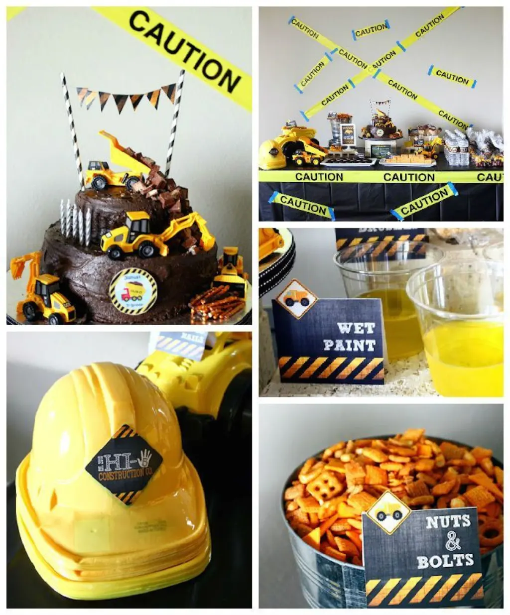 Sur Pinterest Construction Themed Fifth Birthday Party