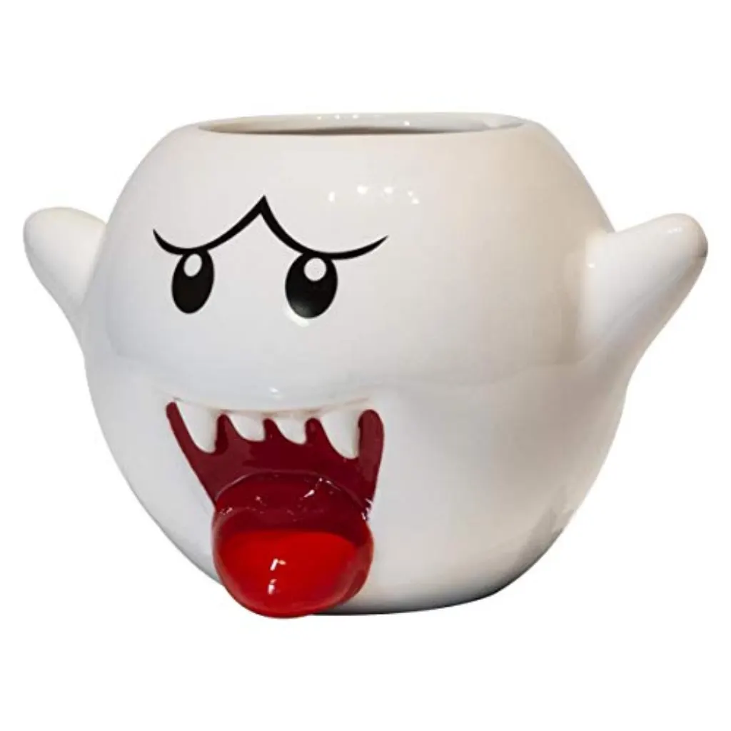 Super Mario Bros Vintage Mug Blanc moulé Boo | 20 onces