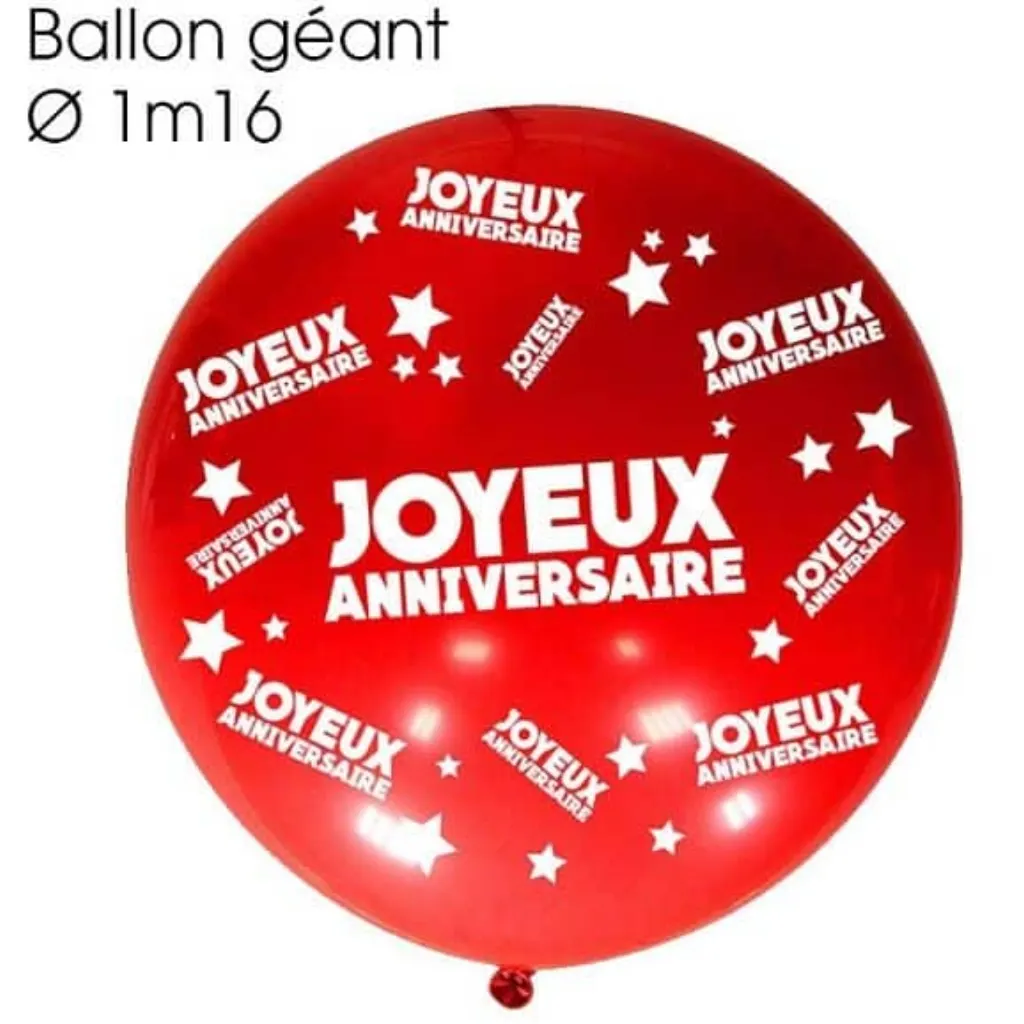 Sur Pinterest Ballon géant anniversaire rouge (x1) REF/BALGA00R