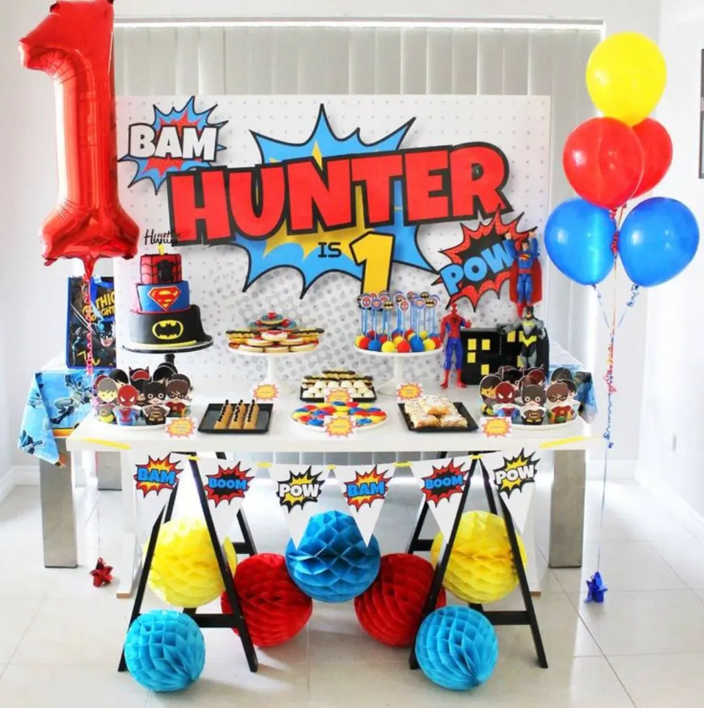 Sur Pinterest SUPERHERO Backdrop Design for Birthday Party – Printable File – Print