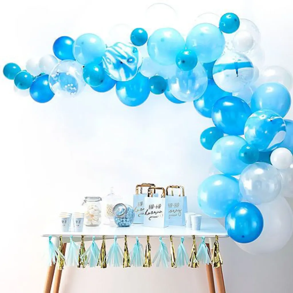 Sur Pinterest Ginger Ray Blue Balloon Arch Kit 72pc Party City