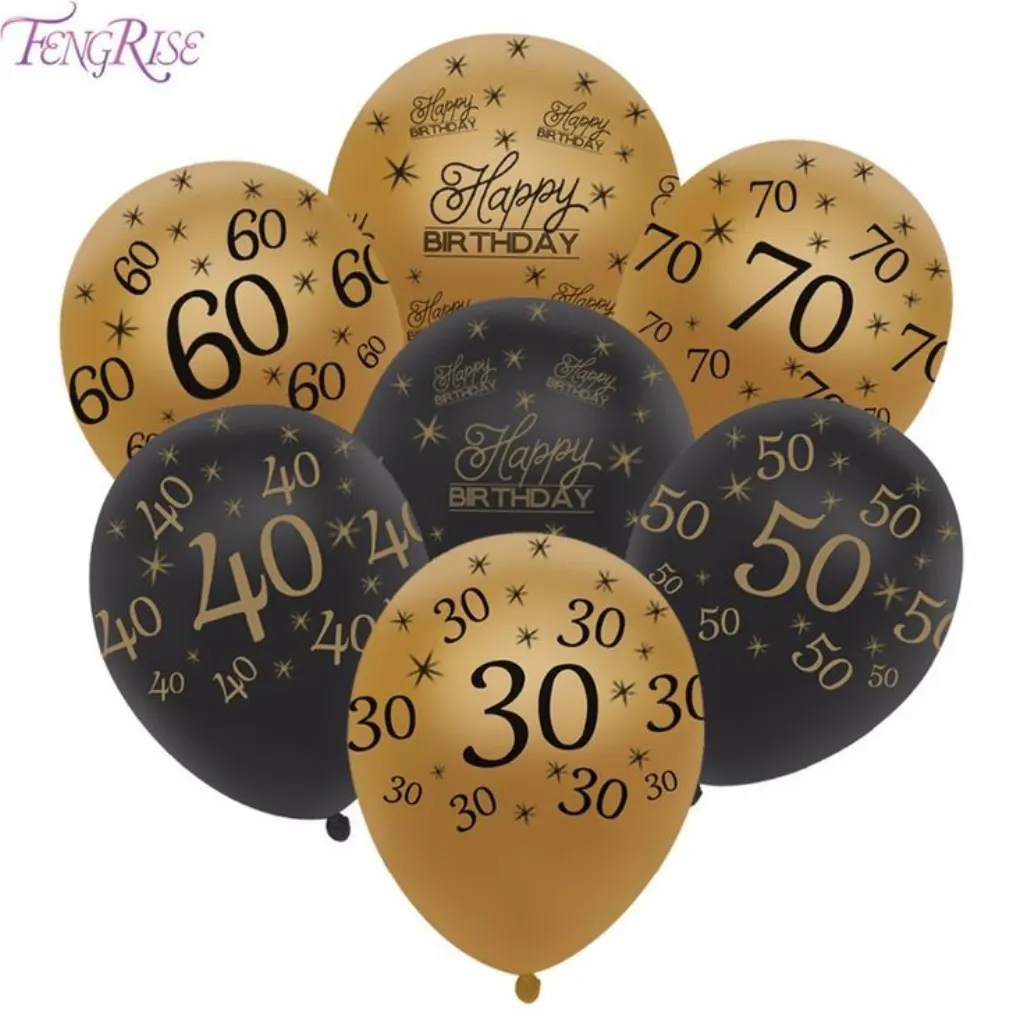 Sur Pinterest Fengrise 10 stücke 12 zoll alles gute zum geburtstag ballon 30 40 50