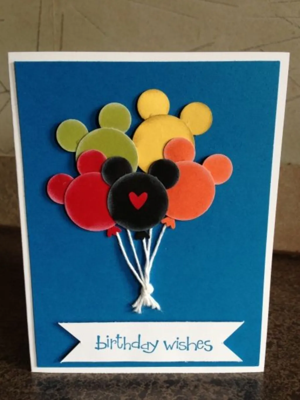 Sur Pinterest Disney Balloons- use SU punches and the feet from the Owl builder