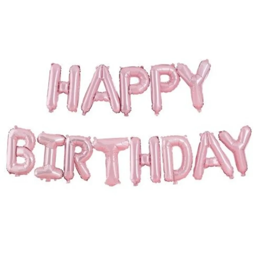 Sur Pinterest Happy Birthday Balloon Bunting Pink – Ginger Ray