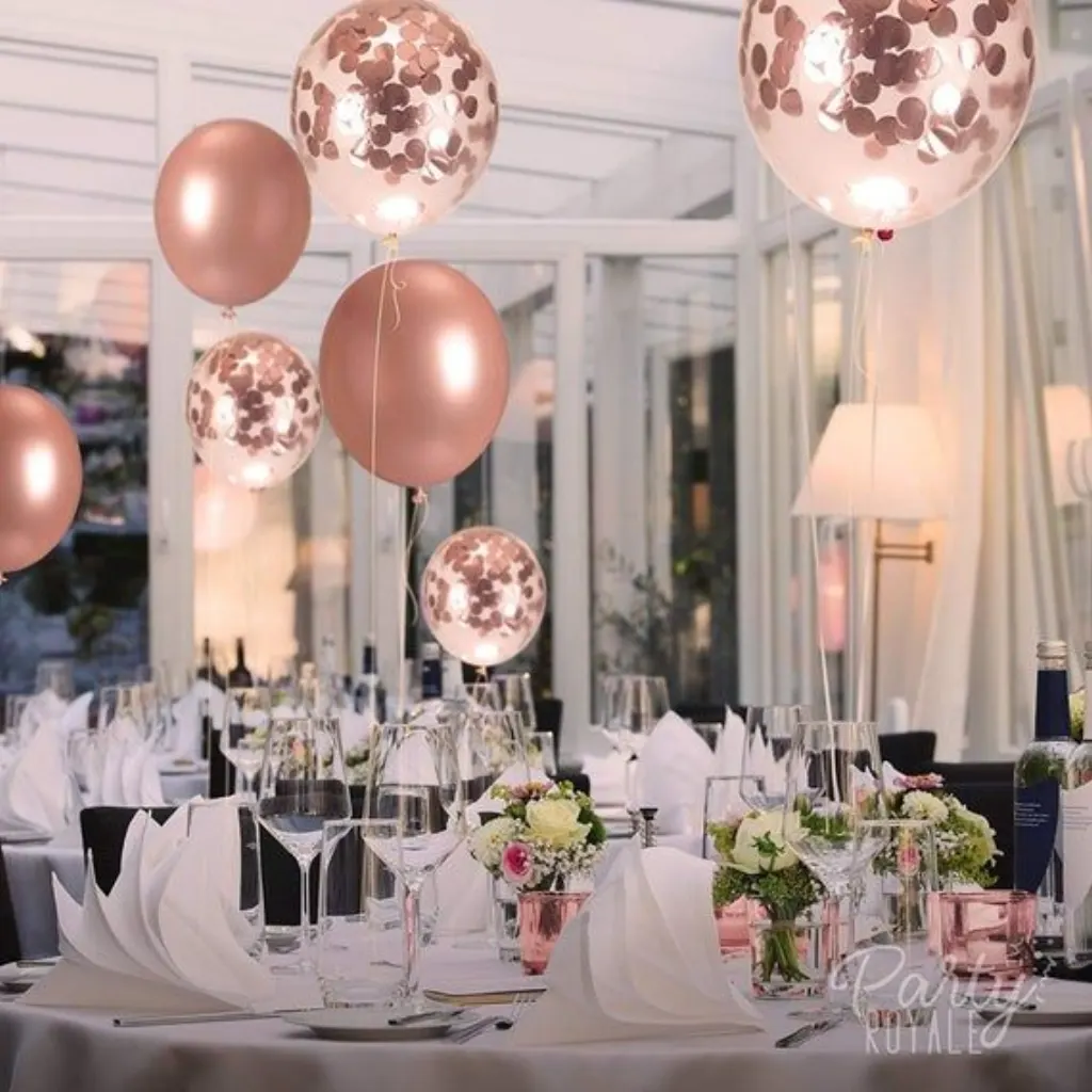 Sur Pinterest Rose Gold Balloons Confetti Balloons Set 36pcs Party Décorations