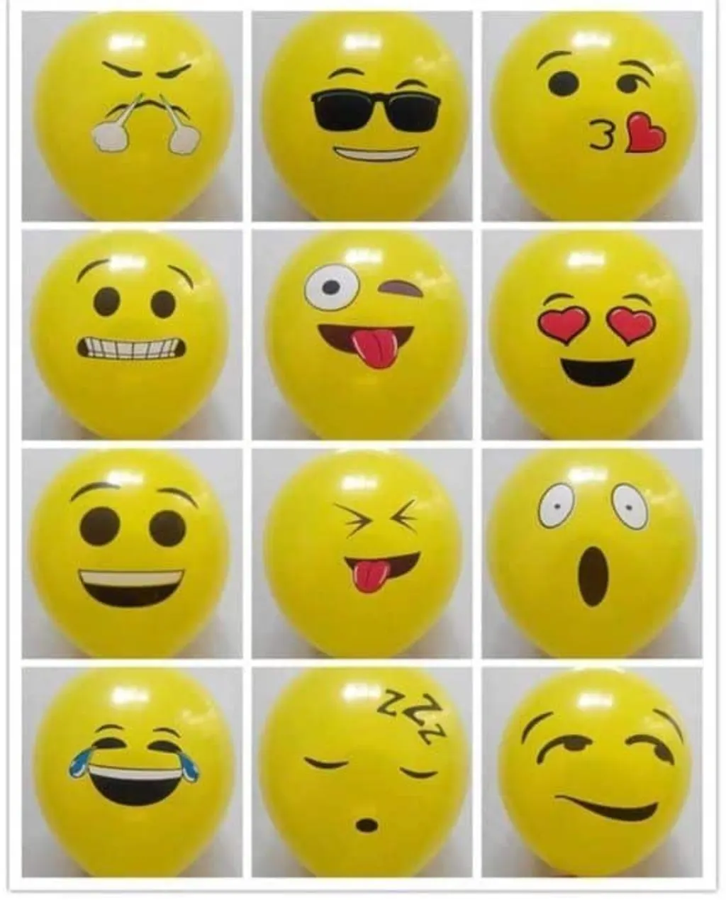Sur Pinterest Face Balloons – Round Latex Balloons Yellow Face Emoji Assortment