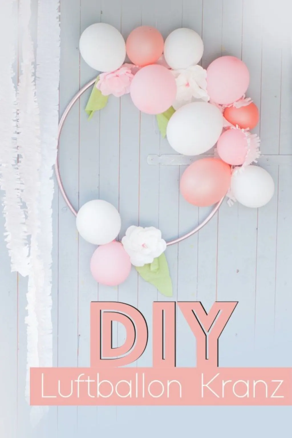 Sur Pinterest DIY Balloon Wreath Hoolahoop Birthday Kids Birthday Decoration Balloon