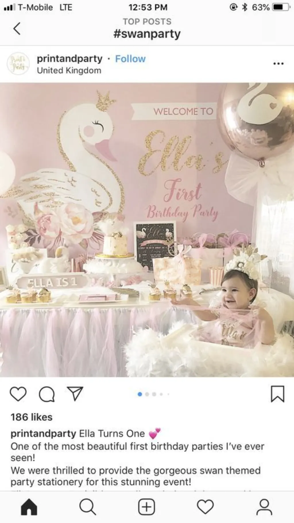 Sur Pinterest Baby Shower Party Ideas Swan 45+ Super Ideas